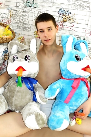 What can you do with a plush Easter Bunny? Well... 